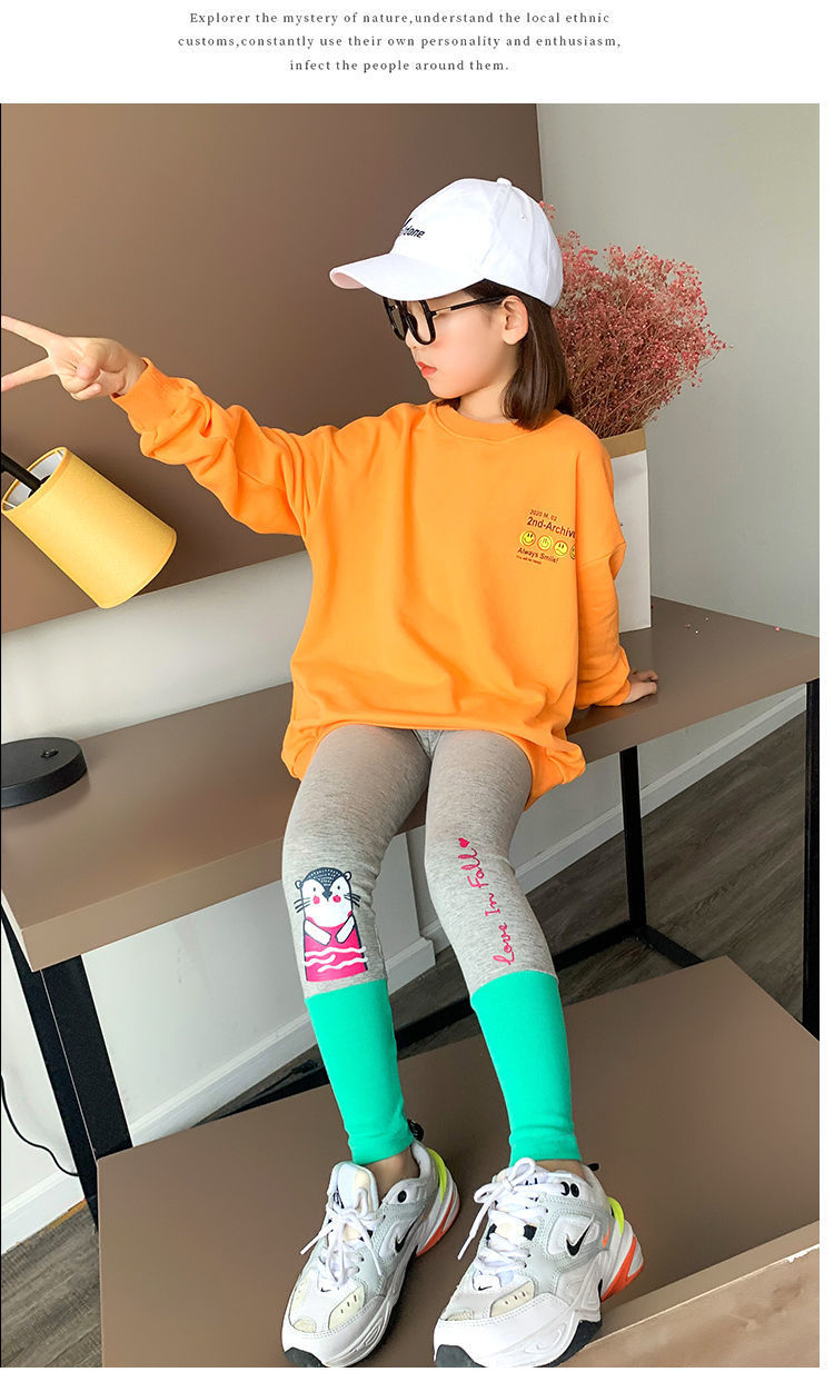 Quần Legging Thời Trang Mùa Xuân Thu 2021 Xinh Xắn Cho Bé Gái