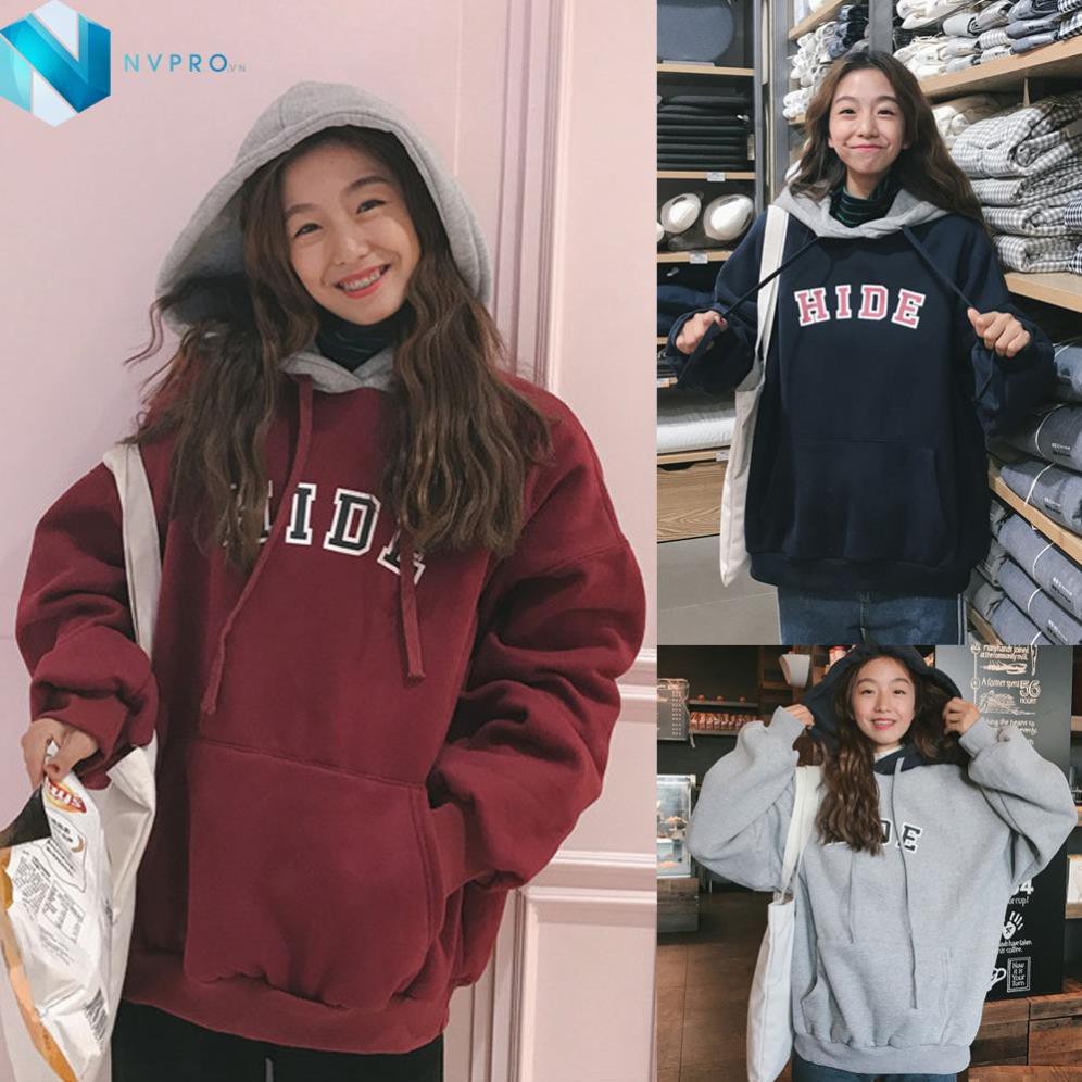 Áo Hoodies nam nữ HIDE HIDE nỉ ngoại không xù lông form 70kg C009