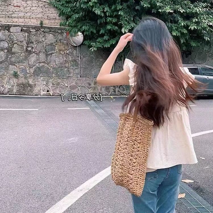 Áo Cổ Vuông Viền Bèo Màu Sắc Ngọt Ngào Thời Trang Hàn Quốc Cho Nữ