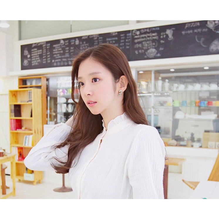 Bông tai nữ hình cành hoa mai tiểu thư BAG U BTHOAMAI12