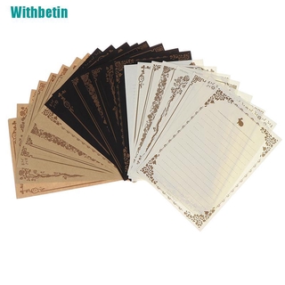 Set 8 Tấm Giấy Kraft Viết Chữ Phong Cách Vintage Châu Âu