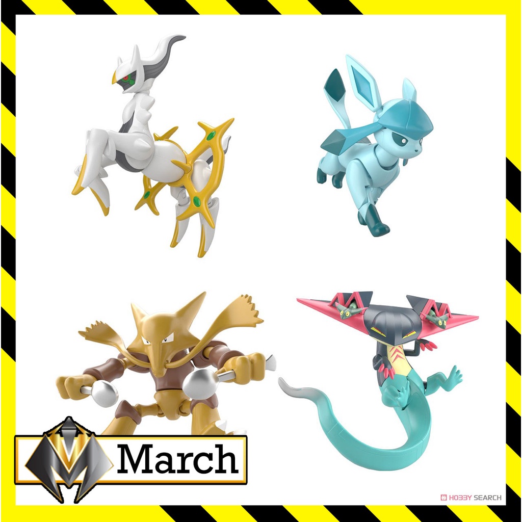 Mô hình Shodo Pokemon 7 - Arceus - Glaceon - Alakazam - Drapart