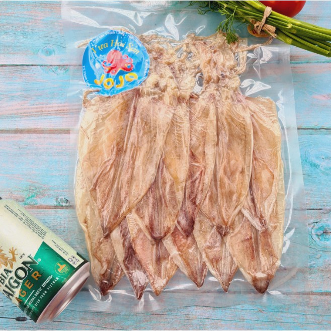 500Gr Mực Khô Loại 1 (size 40 - 45 con 1kg) - Đặc Sản Thịnh Long JoJo Seafood