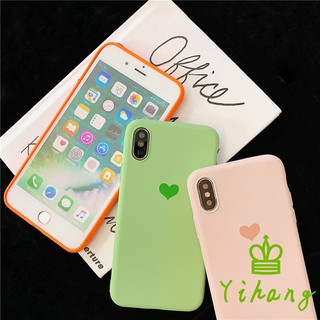 Ốp lưng TPU mềm màu trơn in hình trái tim cho Xiaomi Redmi S2 5 6 Pro Plus 5A