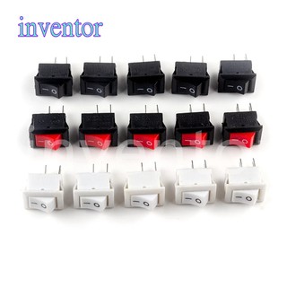 KCD11 Công tắc rocker đỏ / đen 3A 250V 10x15mm On/Off