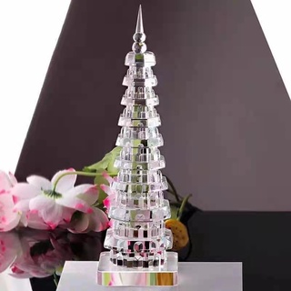 Tháp văn xương pha lê 9 tầng