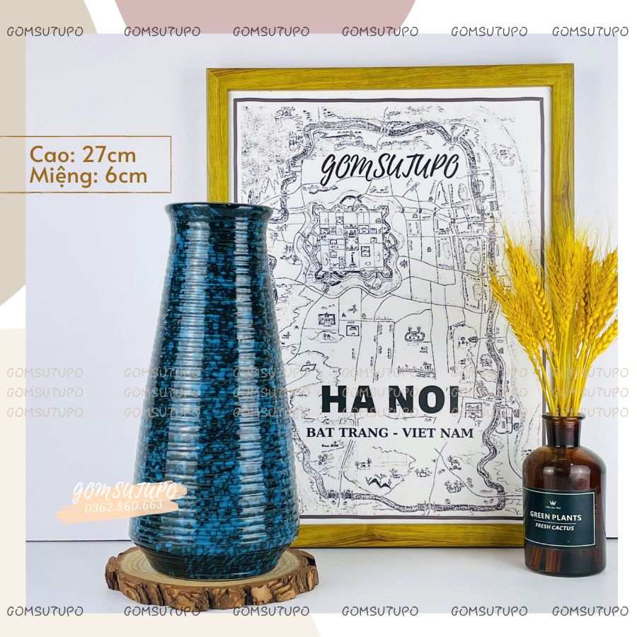 Lọ Hoa Hoả Biến Men PHÁP Bình Hoa Trang Trí Decor - gomsutupo - Gốm Sứ TUPO Gốm Sứ Bát Tràng
