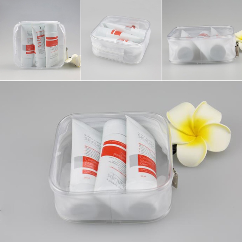 Túi Đựng Mỹ Phẩm Bằng PVC Trong Suốt Chống Thấm Nước Tiện Dụng Mới