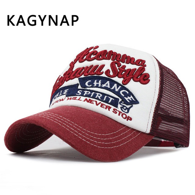 Mũ lưỡi trai thêu chữ phong cách hip hop thời trang mùa hè cho nam nữ