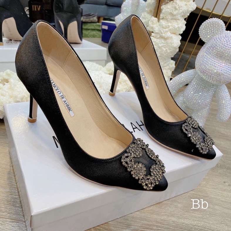 Guốc Cao Đính Đá 9P Hàng Đẹp