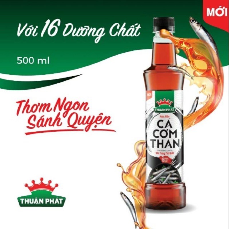 NƯỚC MẮM CÁ CƠM THAN THUẬN PHÁT CHAI 500ML / 750ml.