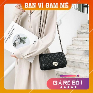 [Hàng Cao Cấp-Freeship] Túi Trần Trám Khoá Ngang Cực Xinh -Hàng Loại 1