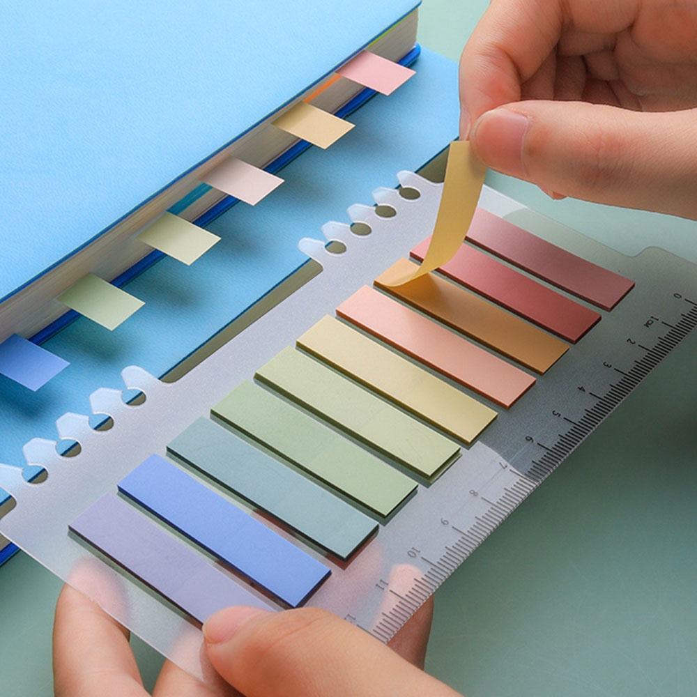 Set 200 Giấy Ghi Chú đánh dấu trang nhiều màu sắc Morandi