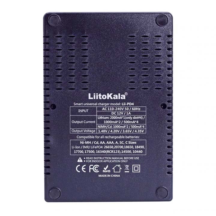 Sạc pin và kiểm tra Pin LiitoKala Lii-PD4 Sạc thông minh