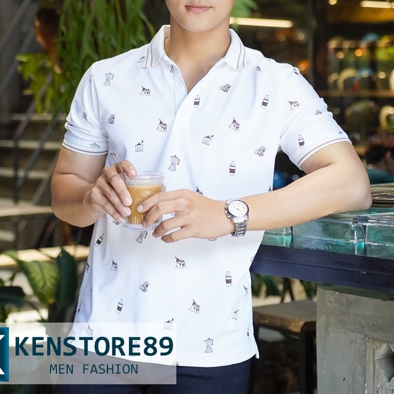 Áo thun nam có cổ Polo COFFEE phá cách thời trang KENSTORE89 ATP158