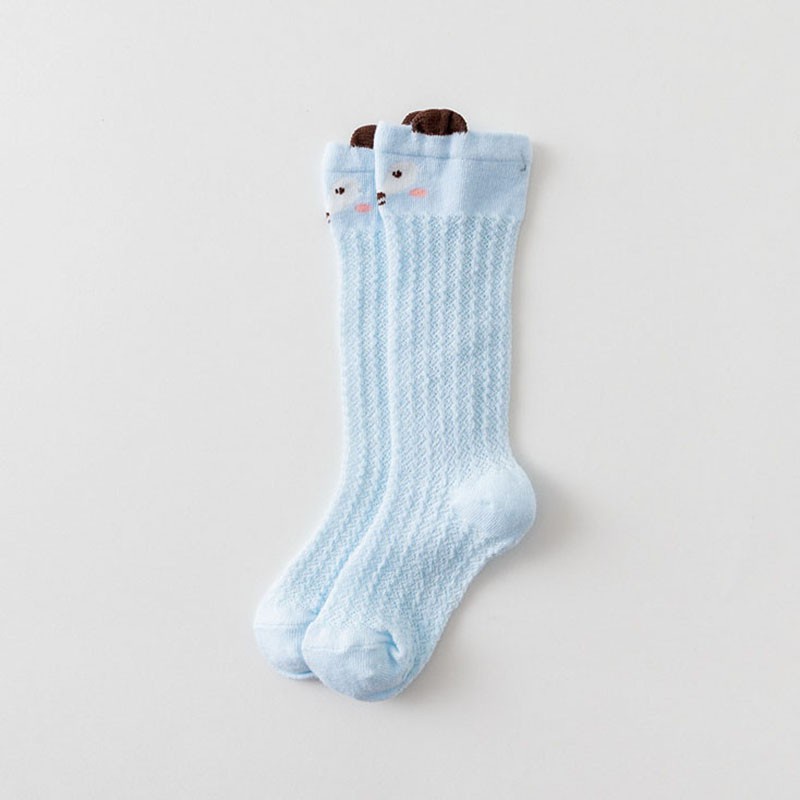 Vớ cotton cổ cao phối lưới thời trang mùa hè cho bé