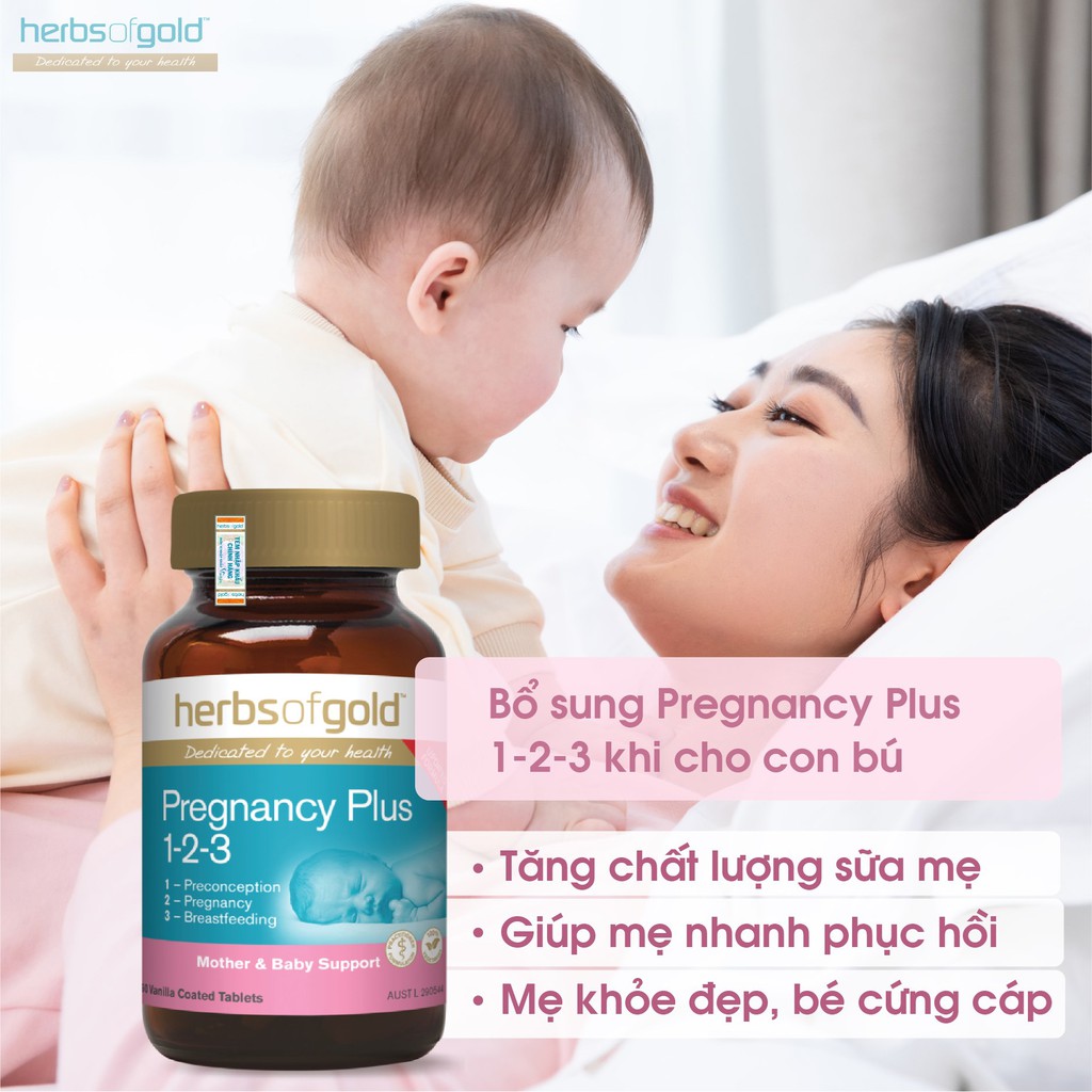 [CHÍNH HÃNG NHÂP KHẨU] Herbs Of Gold Pregnancy Plus 1-2-3 - Viên Uống Dinh Dưỡng Dành Cho Bà Bầu | BigBuy360 - bigbuy360.vn
