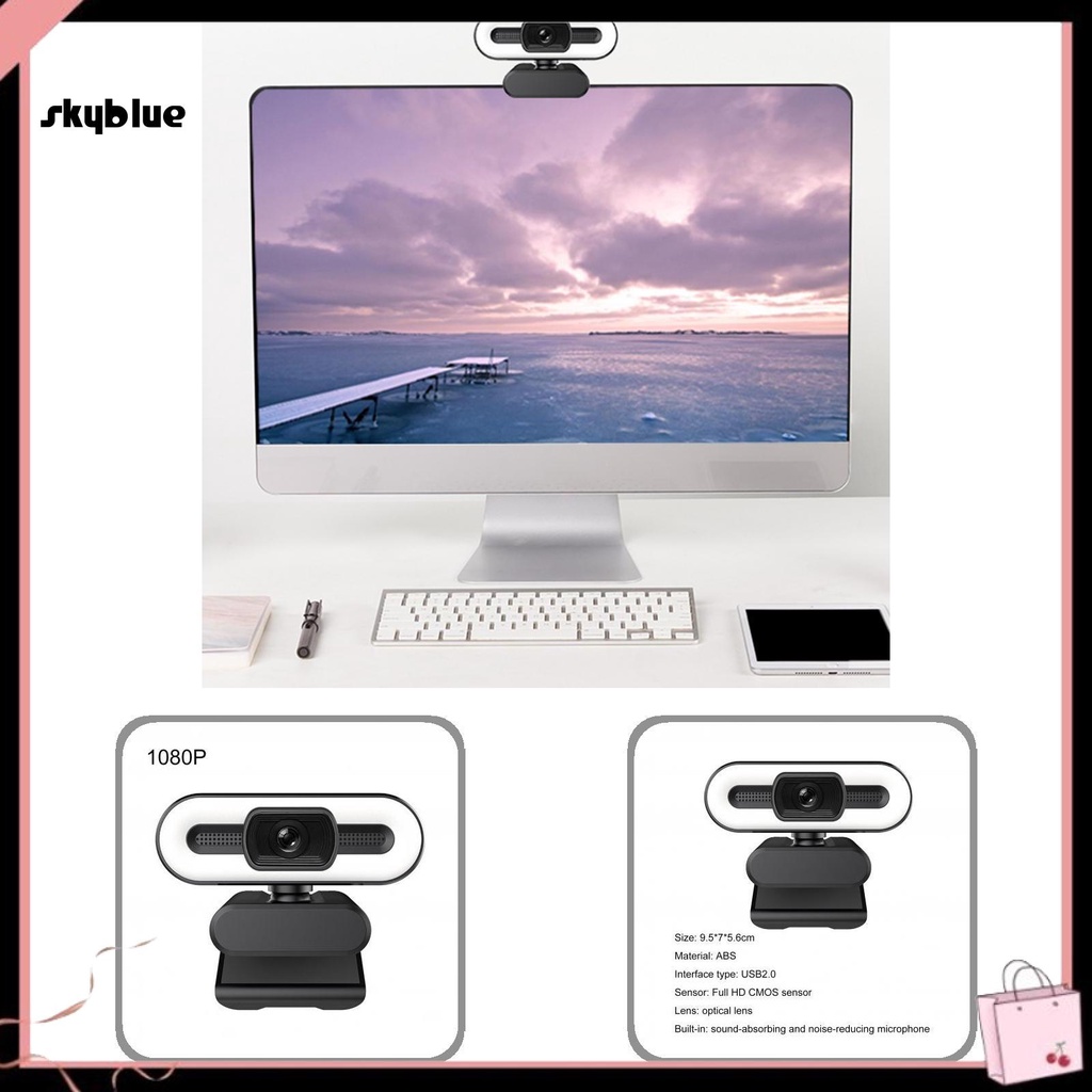 Webcam để bàn siêu nhẹ 1080P/2K/4K giảm tiếng ồn | BigBuy360 - bigbuy360.vn