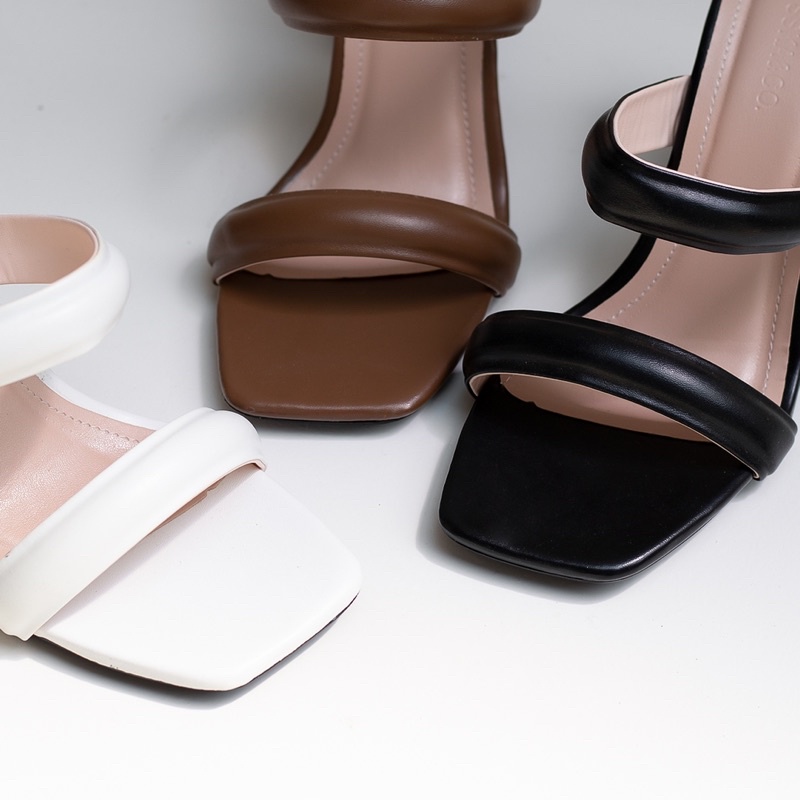 Guốc thời trang quai ngang gót 9p