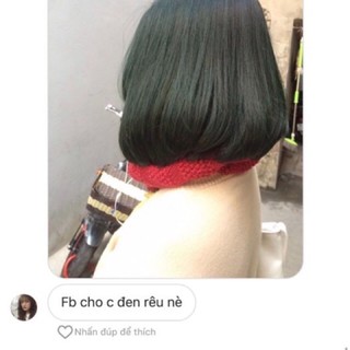 thuốc nhuộm tóc đen ánh rêu