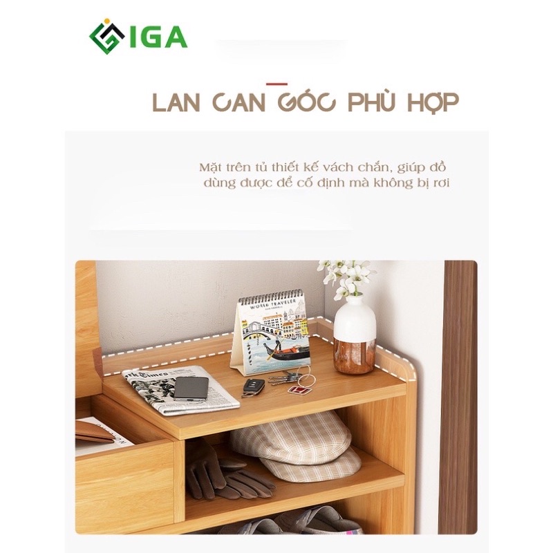 kệ gỗ để giày , tủ giày đa năng có hộp tủ đựng đồ GP159