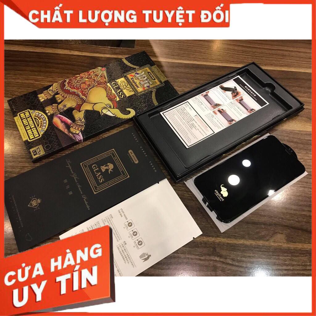 Cường Lực Siêu Cứng Iphone 14 14 ProMax 13 13ProMax 6 7 8 Plus X XsMax 11 11ProMax 12 12ProMax Chính Hãng Elephant