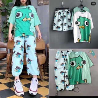 [SIÊU HOT] Set áo thun VỊT PERY và quần hoạt hình VỊT PERY (Sỉ từ 5sp bất kì)