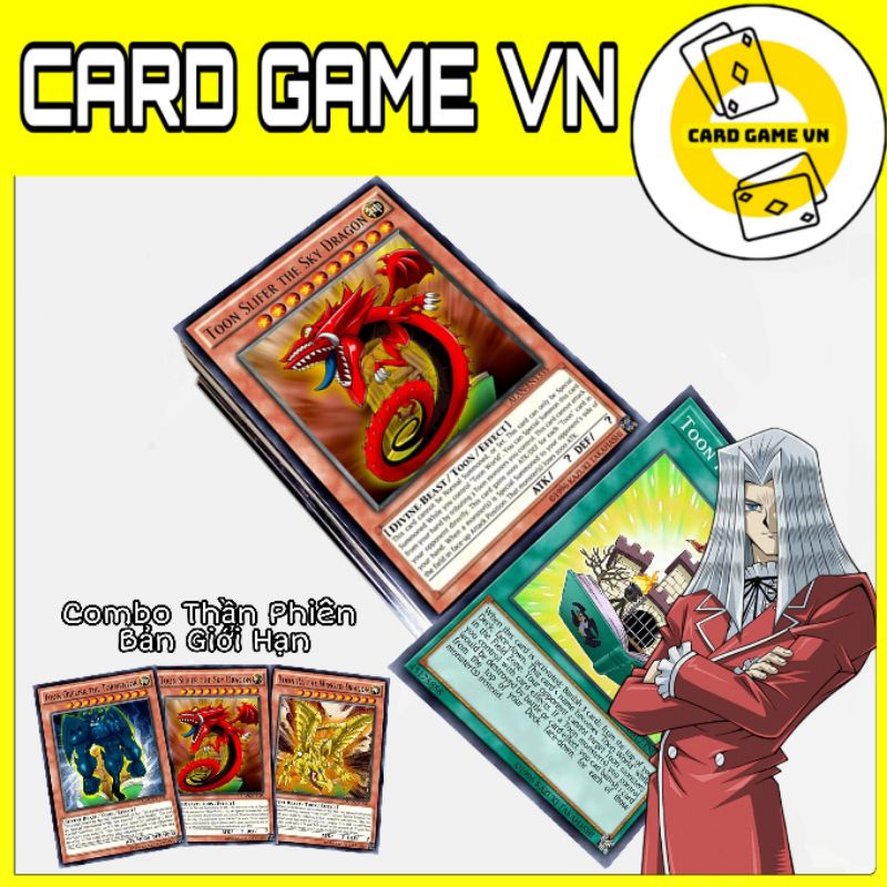 [BÀI IN] Bài YuGiOh - Hộp Thẻ Bài FullBox - Bộ 54 lá bài Toon World của Pegasus ( Pegasus Deck ) - Card Game VN