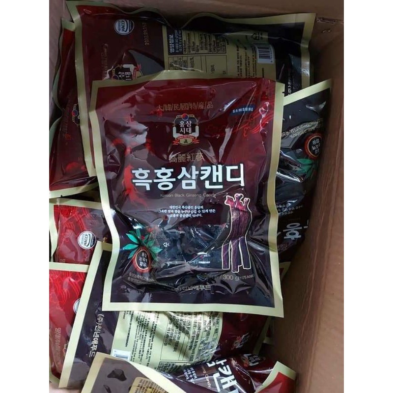 Kẹo hồng sâm Korean Black Ginseng Candy Hàn Quốc (hsd 2023)