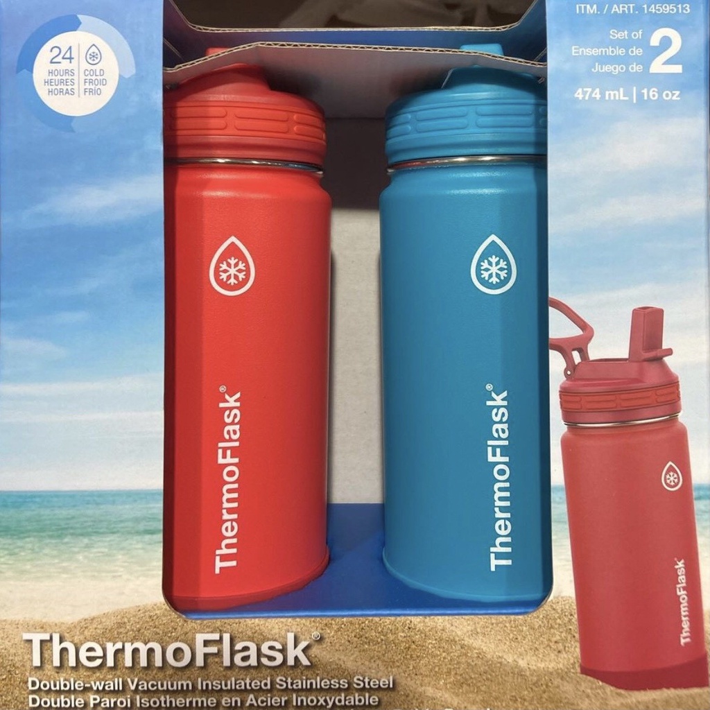 Bình Giữ Nhiệt ThermoFlask 474ml USA SANG TRỌNG, GIỮ NHIỆT 24H - PHÙ HỢP CHO GYM,VĂN PHÒNG, TRẺ ĐI HỌC