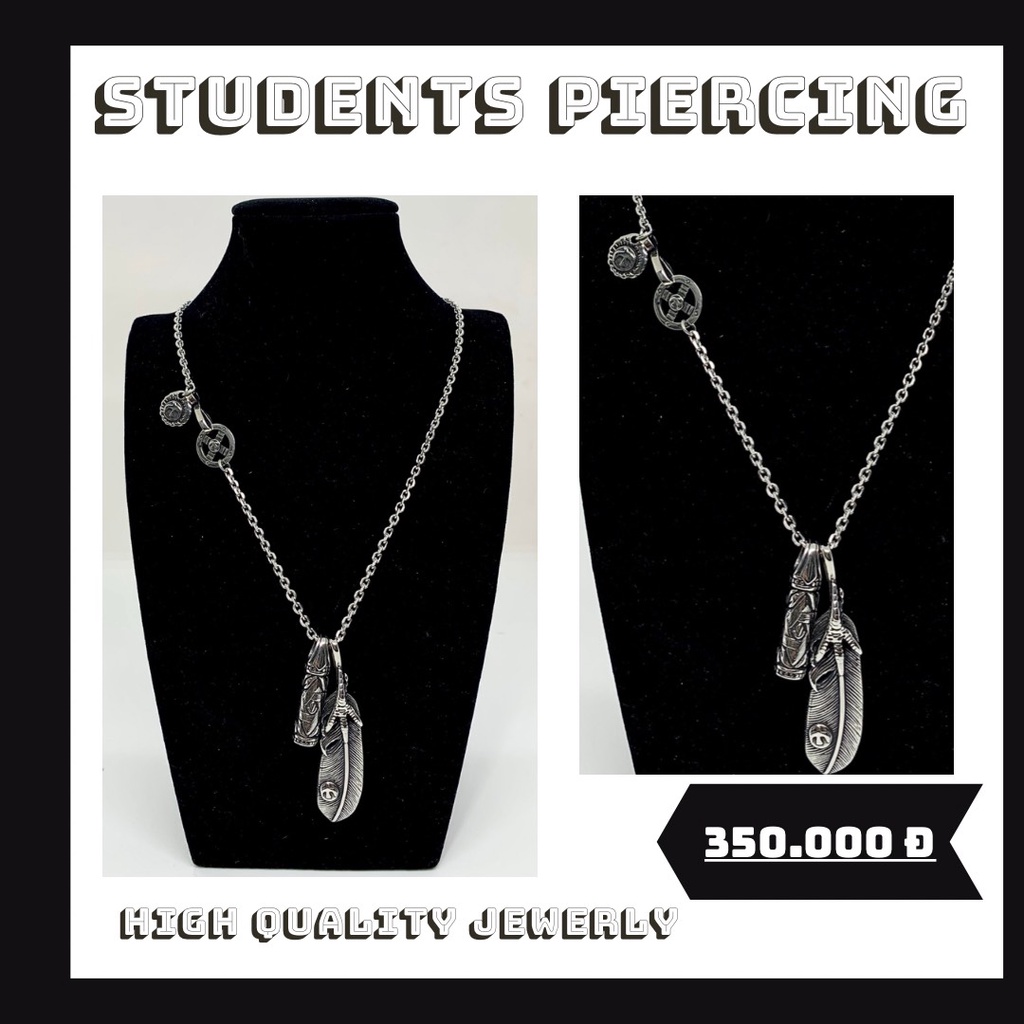 [Rẻ Vô Địch] Bộ Vòng Mặt Lá Mix Trụ Hoa Văn Cá Tính - Thép Không Gỉ