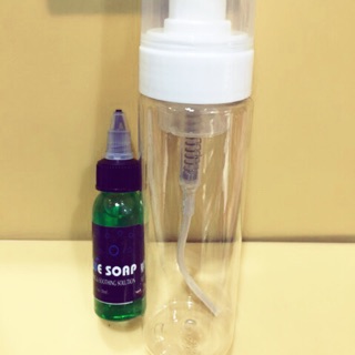 Cặp tạo bọt + dung dịch vệ sinh hình sau xăm