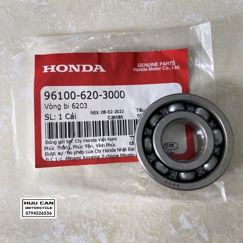 Vòng bi bạc đạn 6203 HONDA chính hãng