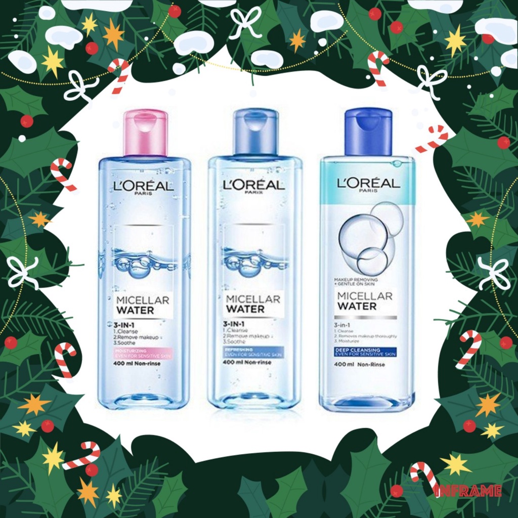 Nước Tẩy Trang L'Oreal 4 Loại Xanh Nhạt, Xanh Đậm, Màu Hồng, Mẫu Mới Nhất