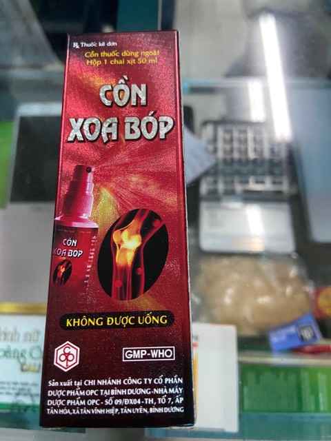 ✅[CHÍNH HÃNG] Cồn xoa bóp Thảo dược OPC 60ml - trị thấp khớp, nhức mỏi, bong gân