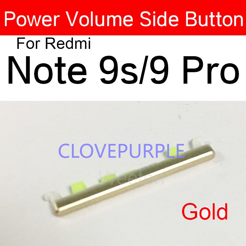Nút bấm âm lượng thay thế dành cho điện thoại Xiaomi Redmi Red Rice Note 9s 9 Pro