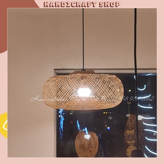 Lồng đèn thả trần mây tre - Hình quả hồng - Hàng xuất khẩu - HANDICRAFT SHOP