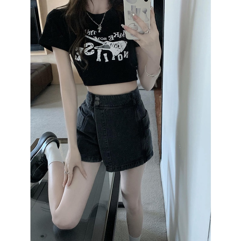 Quần Jeans Lưng Cao Phong Cách Hàn Quốc Cho Nữ