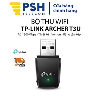 USB thu sóng wifi TP-Link Archer T3U, thiết bị mạng không dây TP-Link Archer T3U hai băng tần PSH Telecom