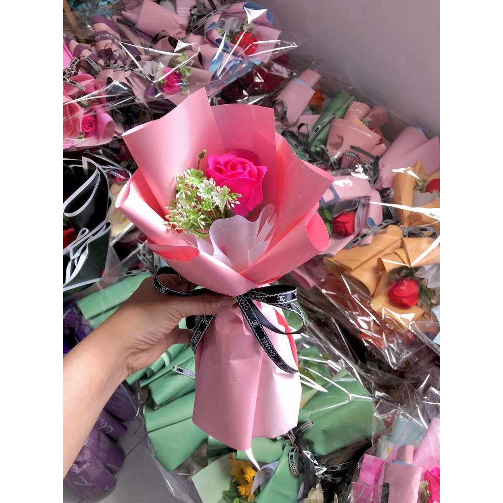 Hoa sáp 1 bông giá rẻ làm qua tặng người thân