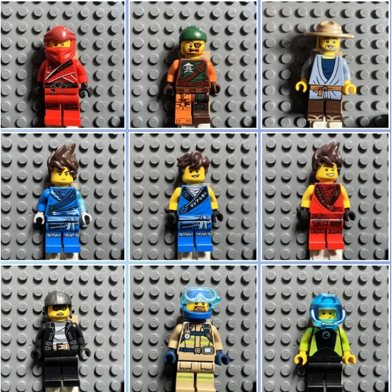 Hình nhân đủ loại , lego chính hãng, hàng trưng bày-ID 007