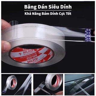 BĂNG DÍNH THẦN THÁNH - DÍNH CẢ THẾ GIỚI  -băng dính 2 mặt đa năng trong suốt chắc chắn như keo 502 dính dc mọi trên bề