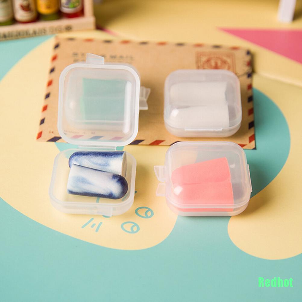 1 Cặp Nút Bịt Tai Chống Ồn Bằng Xốp Mềm Màu Kẹo