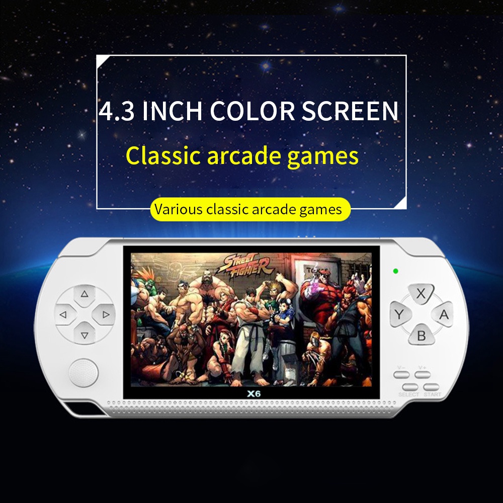 Máy Chơi Game Cầm Tay X6 Cho PSP 4.3-inch 8G Tích Hợp 10000 Trò Chơi