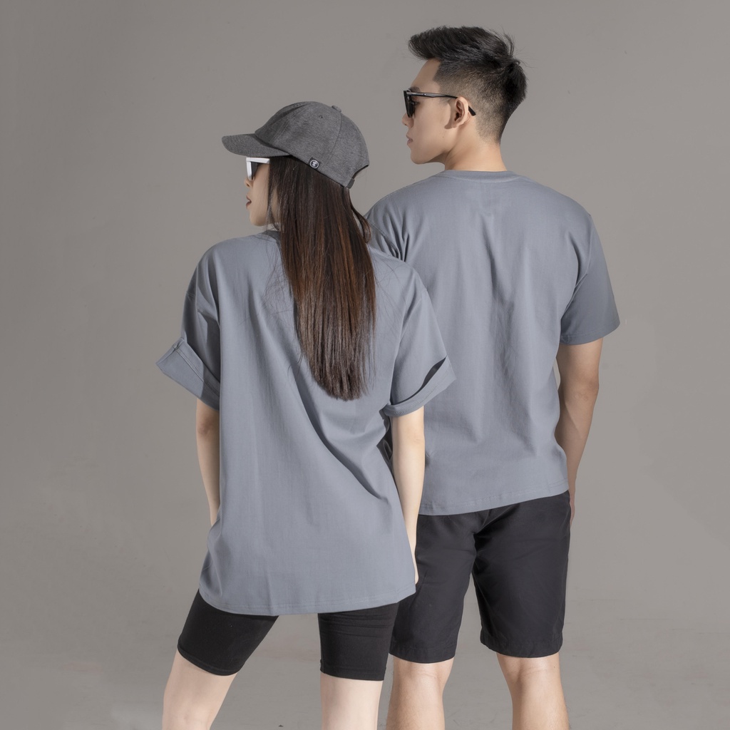 250G Áo thun 100% vải Cotton chải kĩ, loại bỏ lông thừa - Form Unisex định lượng 250gsm - Màu Sương Mù Mùa Hè 2022