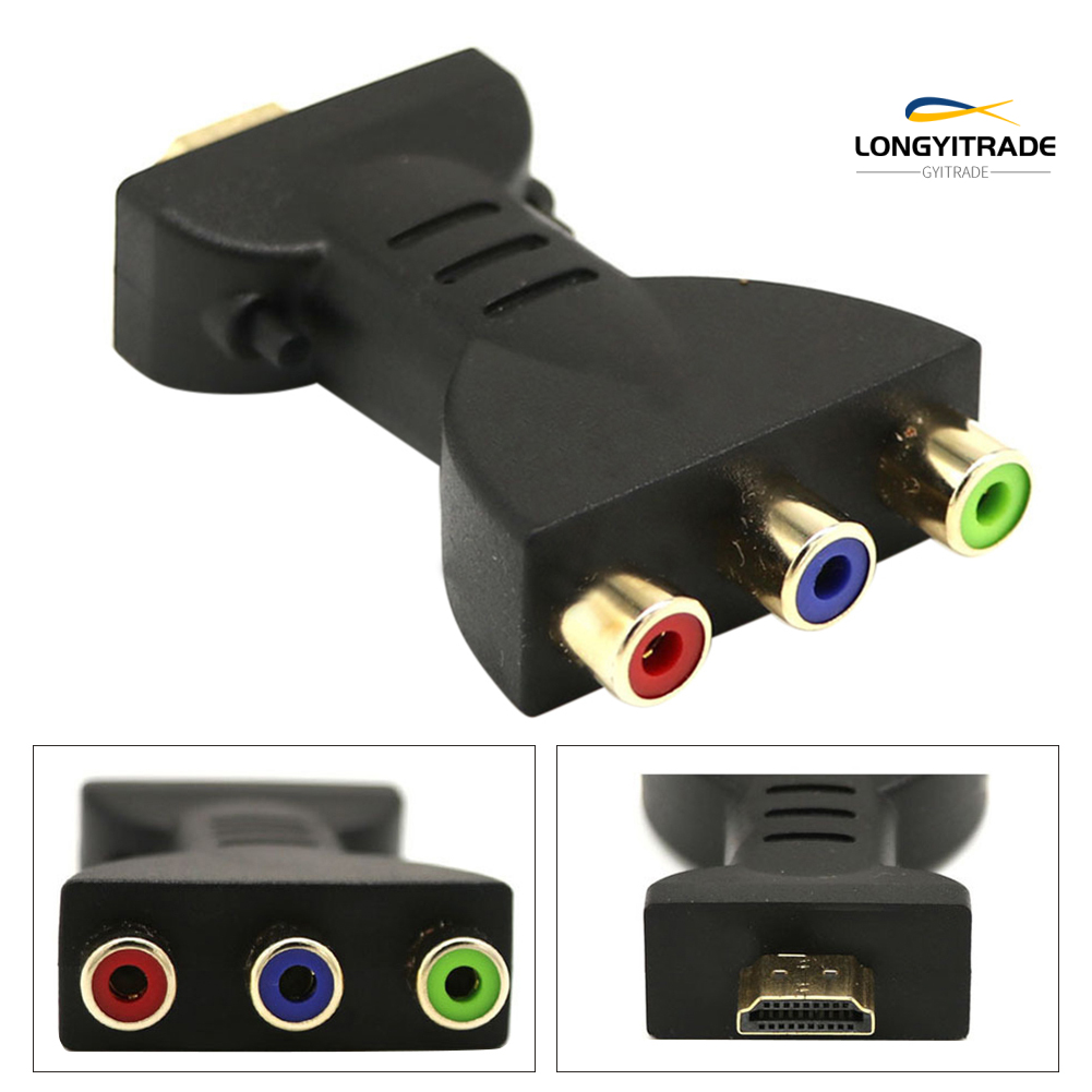 Đầu Chuyển Đổi Hdmi Sang 3 Rc Av Rgb Rca Video Audio Tv Dvd