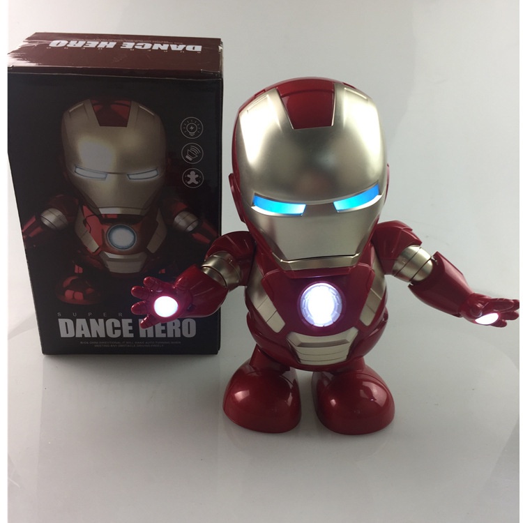 Các Avengers sẽ nhảy và hát đồ chơi âm nhạc robot điện và quà tặng đồ chơi ánh sáng cho trẻ em