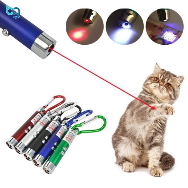 Móc khoá bút laser 3 chế độ chiếu sáng