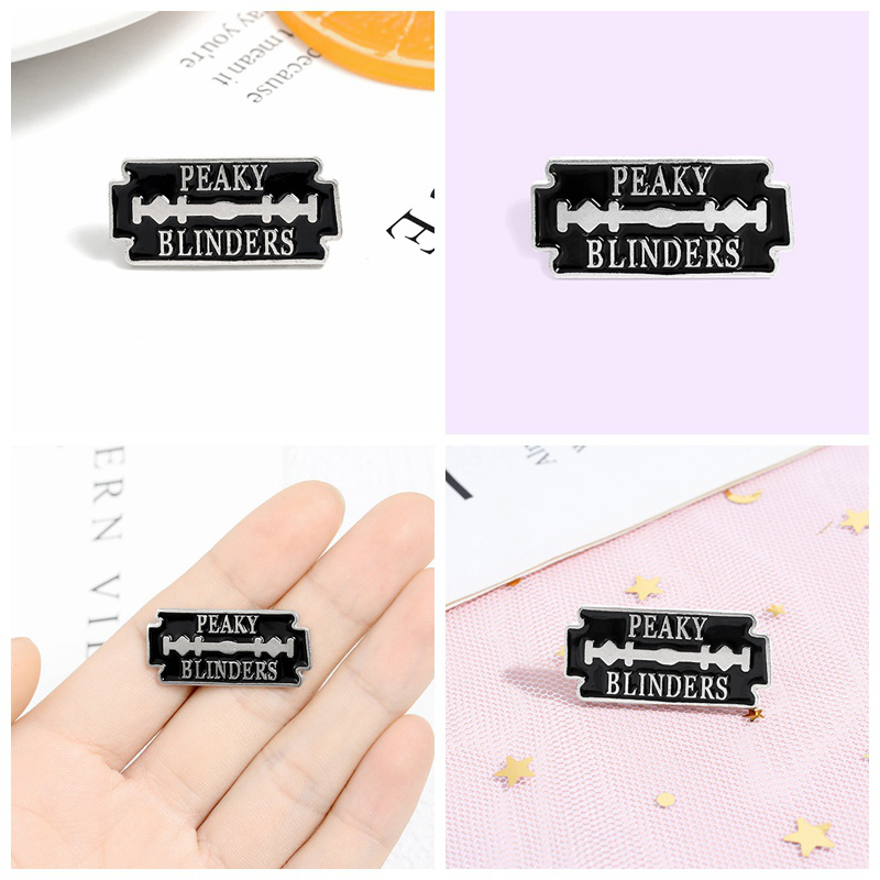 Ghim cài áo thiết kế kiểu nhân vật phim hoạt hình Peaky Blinders