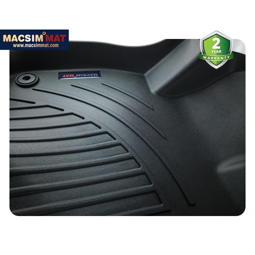 Thảm lót sàn ô tô Honda CRV 2018 - nay Nhãn hiệu Macsim chất liệu nhựa TPV cao cấp màu đen